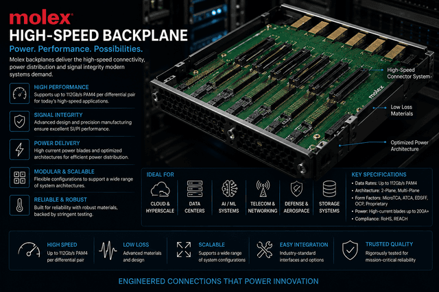 High-Density Backplane Connector (Mirror Mezz Pro)