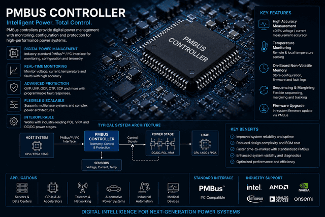 Digital Power Management Controller (PMBus Controller)